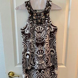 INC International Concepts - Beaded Sleeveless Summer Dress - Size 4